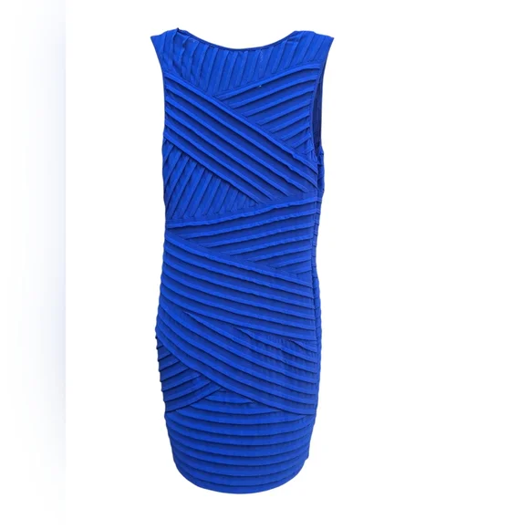 Calvin Klein Cobalt Blue Ribbed Sheath Dress - Picture 2 of 3